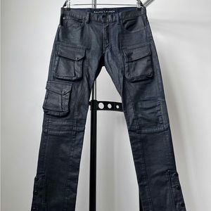 Polo Ralph Lauren × Ralph Lauren Black Label
Waxed Moto Cargo Pants
Size: 36